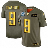 Nike Lions 9 Matthew Stafford 2019 Olive Gold Salute To Service Limited Jersey Dyin,baseball caps,new era cap wholesale,wholesale hats